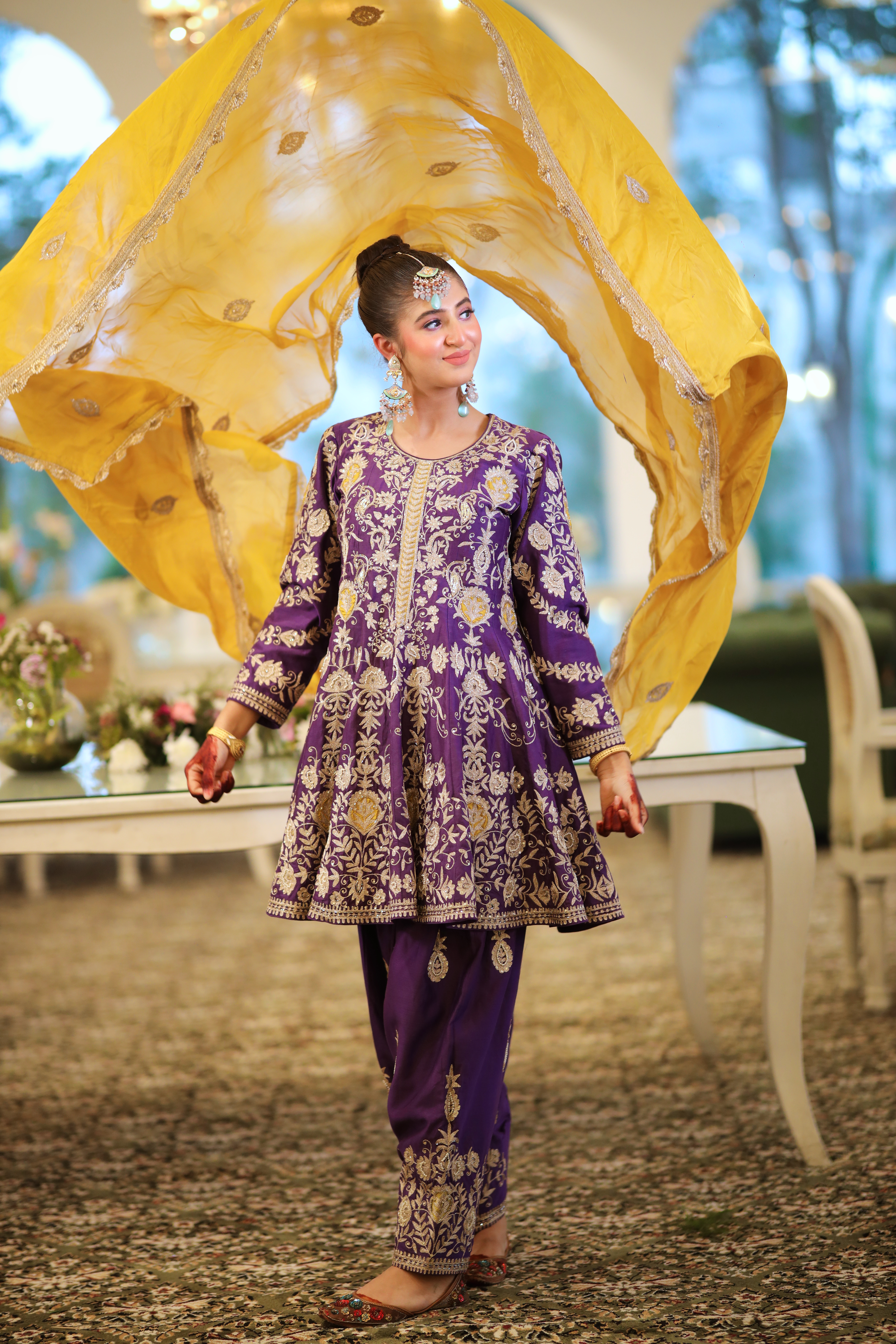 Manohari (Purple Short Anarkali)