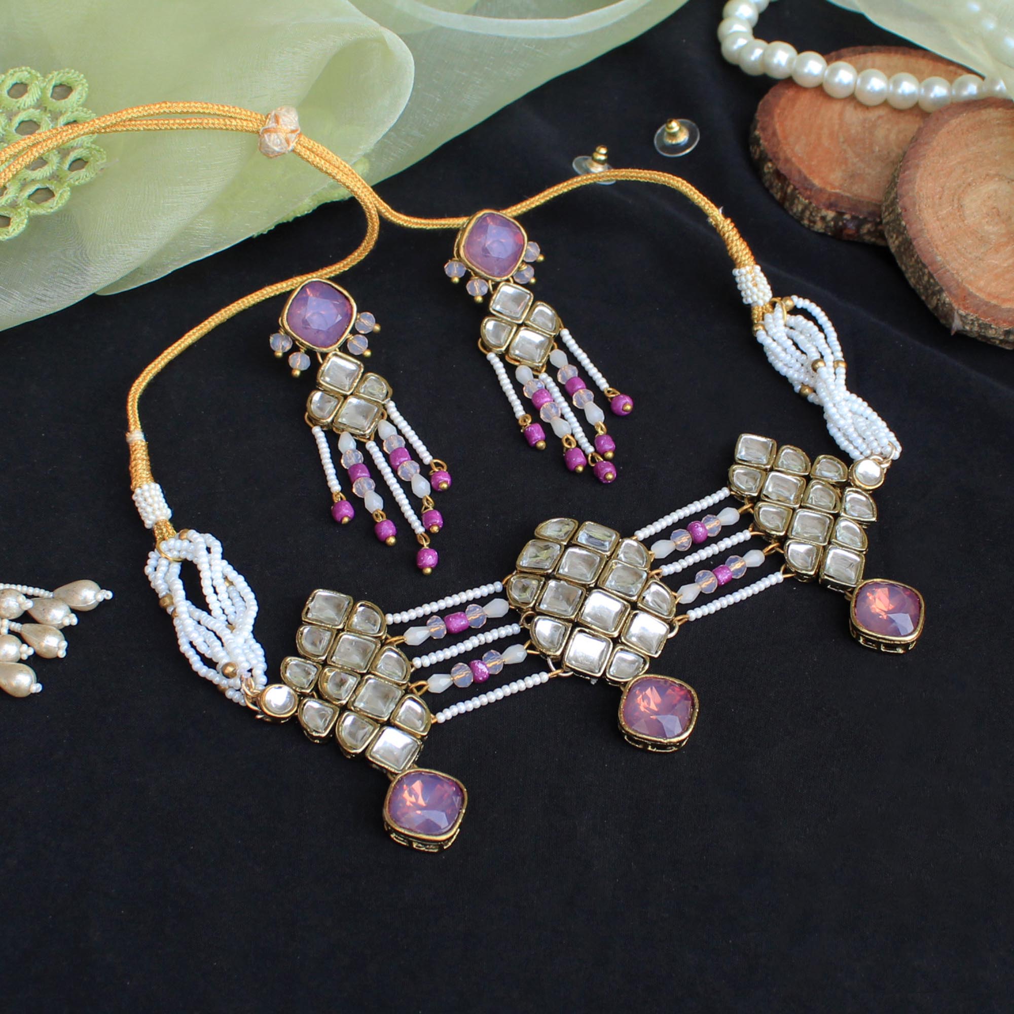 Kundan Paradise Choker Set