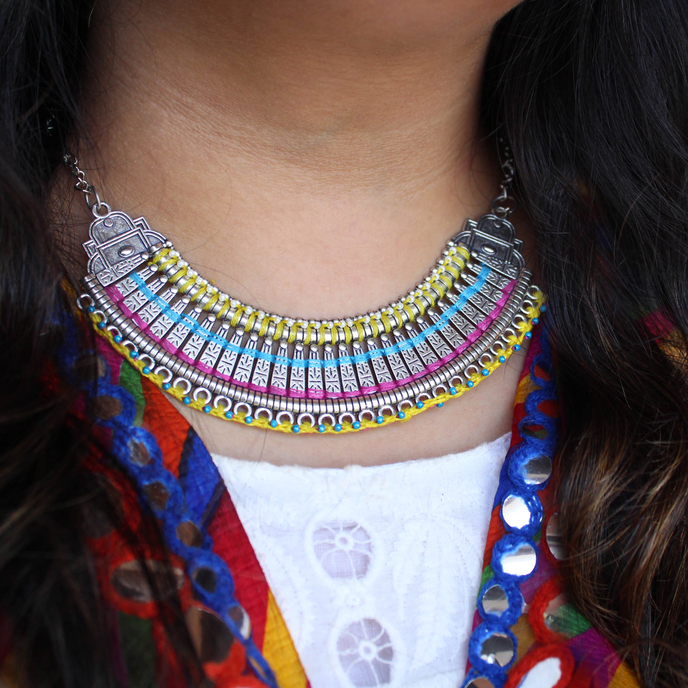 Rainbow Choker Necklace