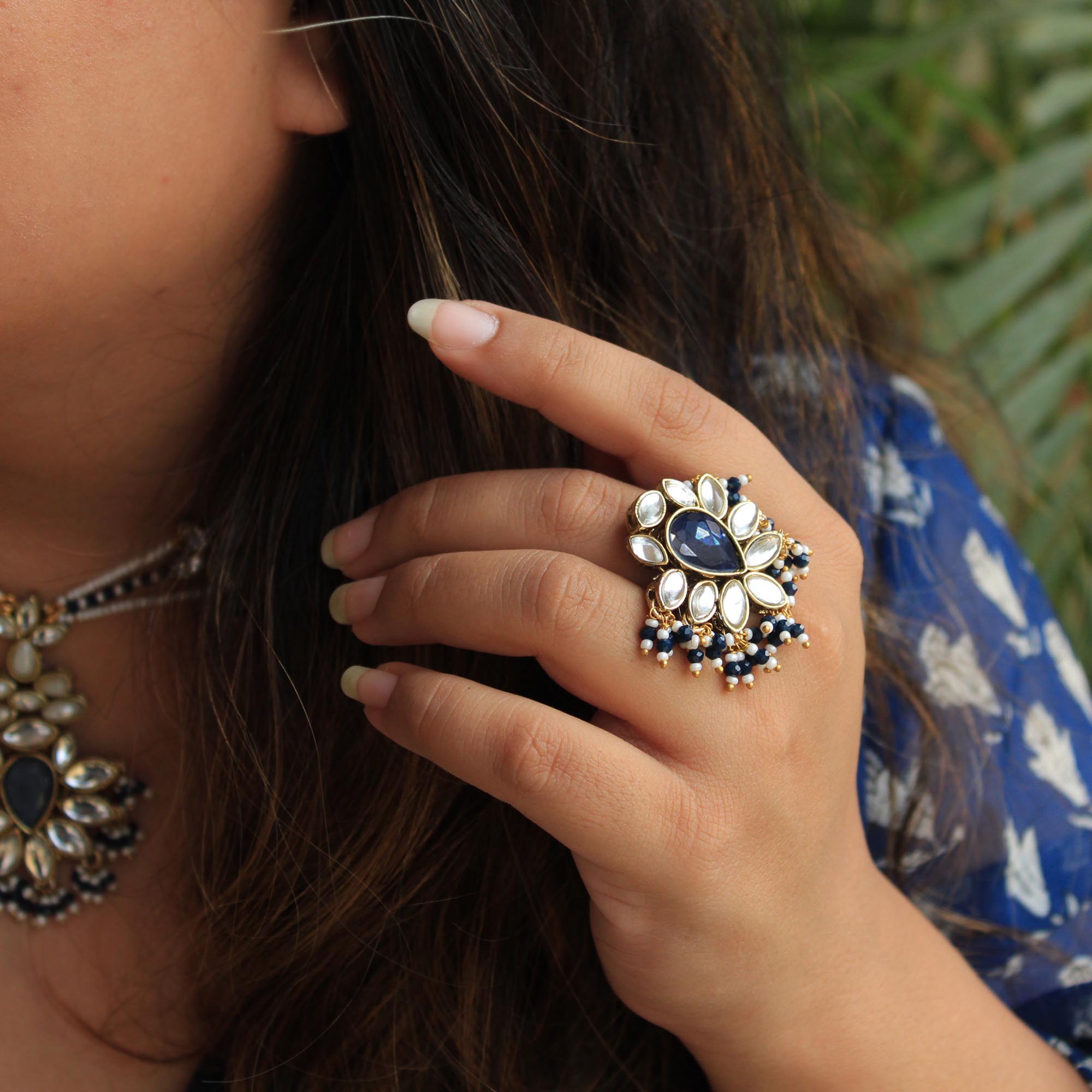 Kundan Adorned Ring