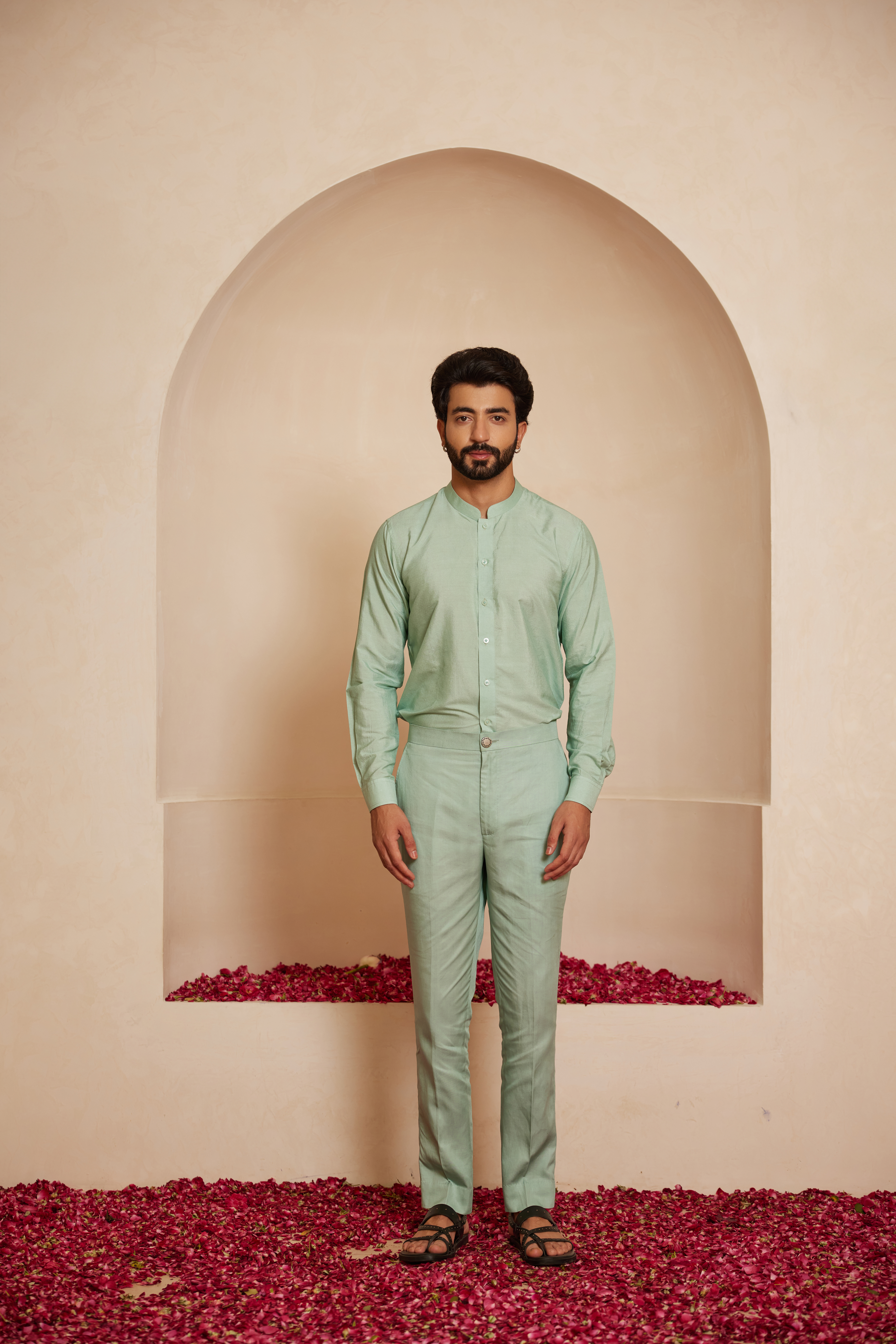 Cyan Short Kurta Set