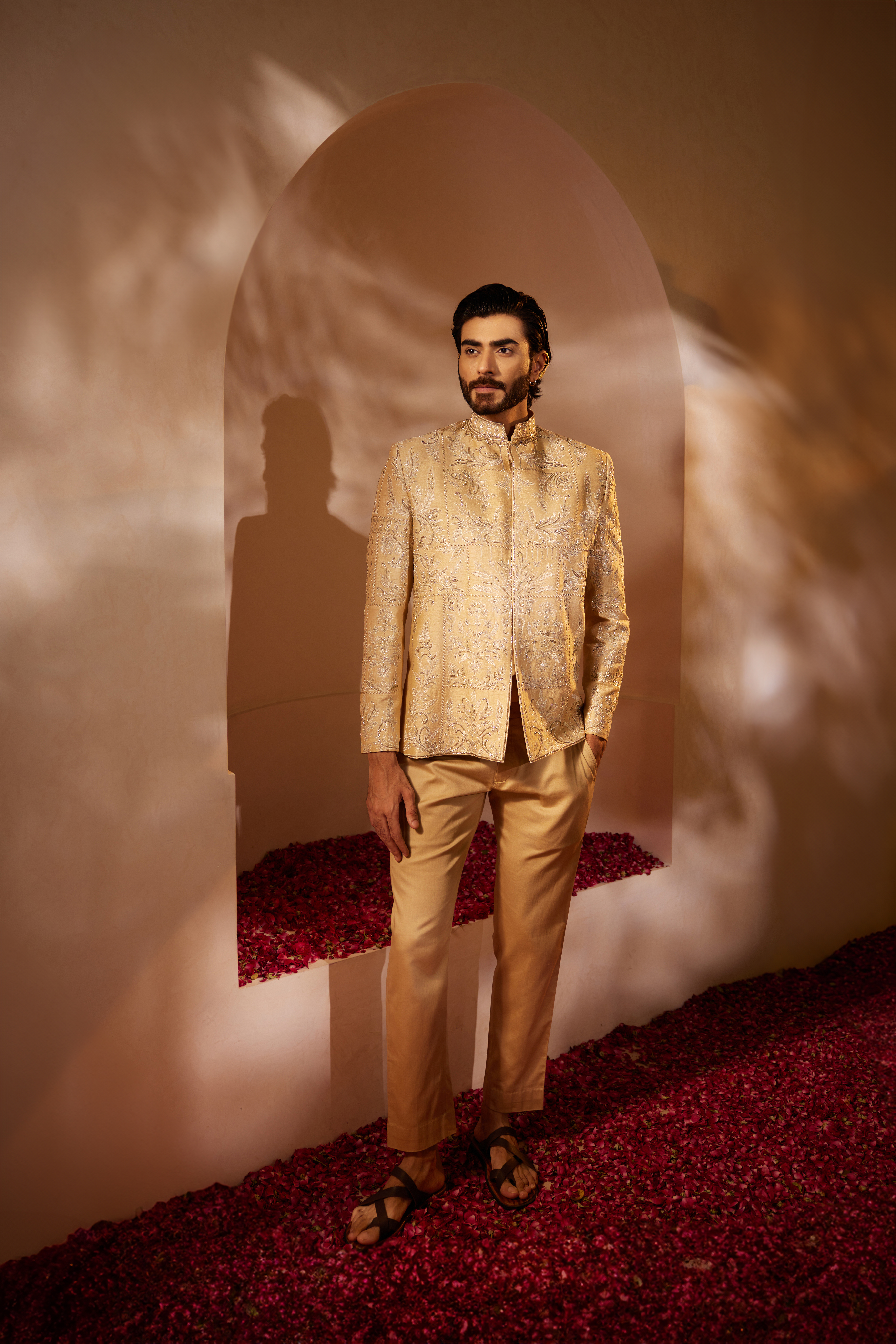Gold Bandgala Set