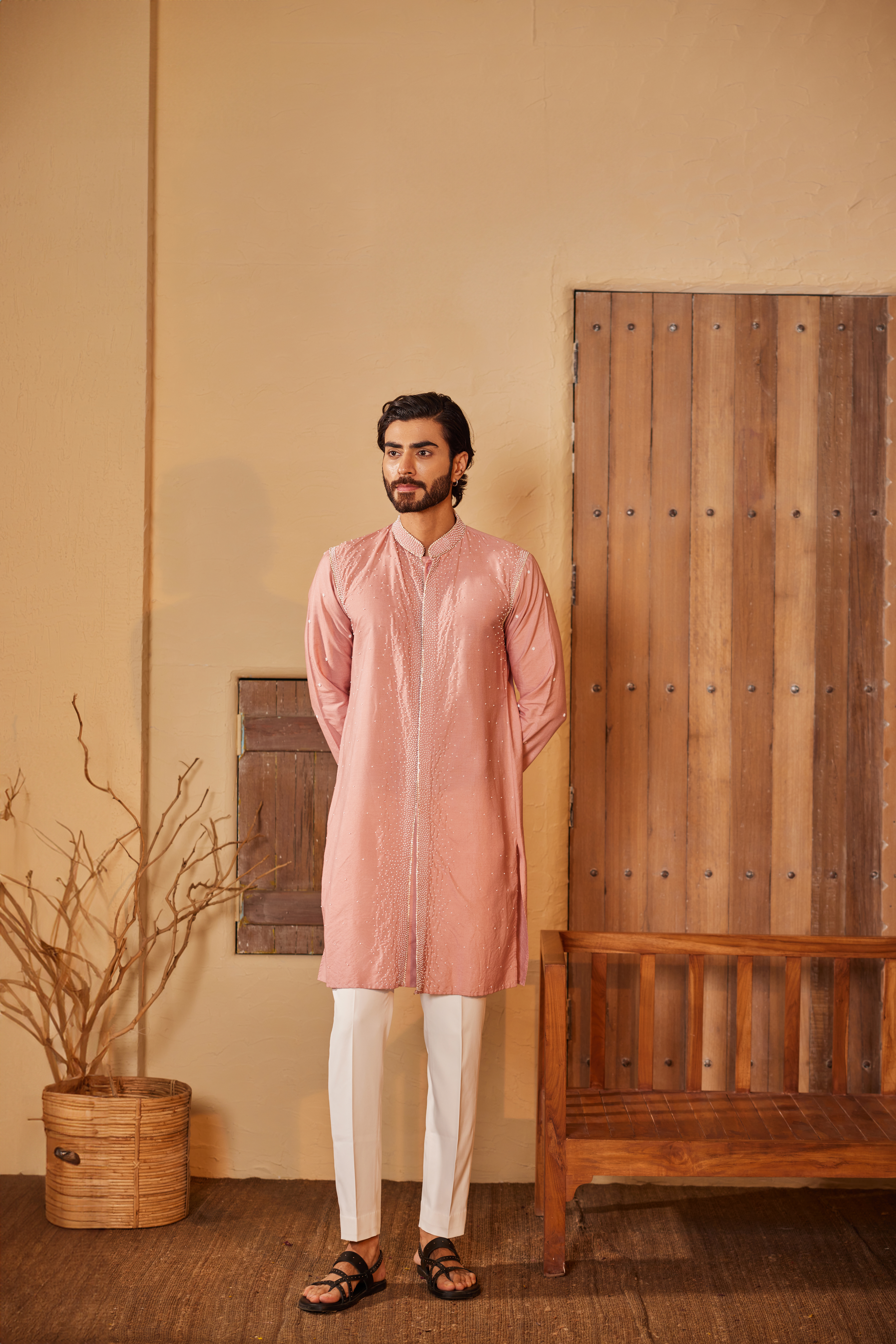 Baby Pink Kurta Set