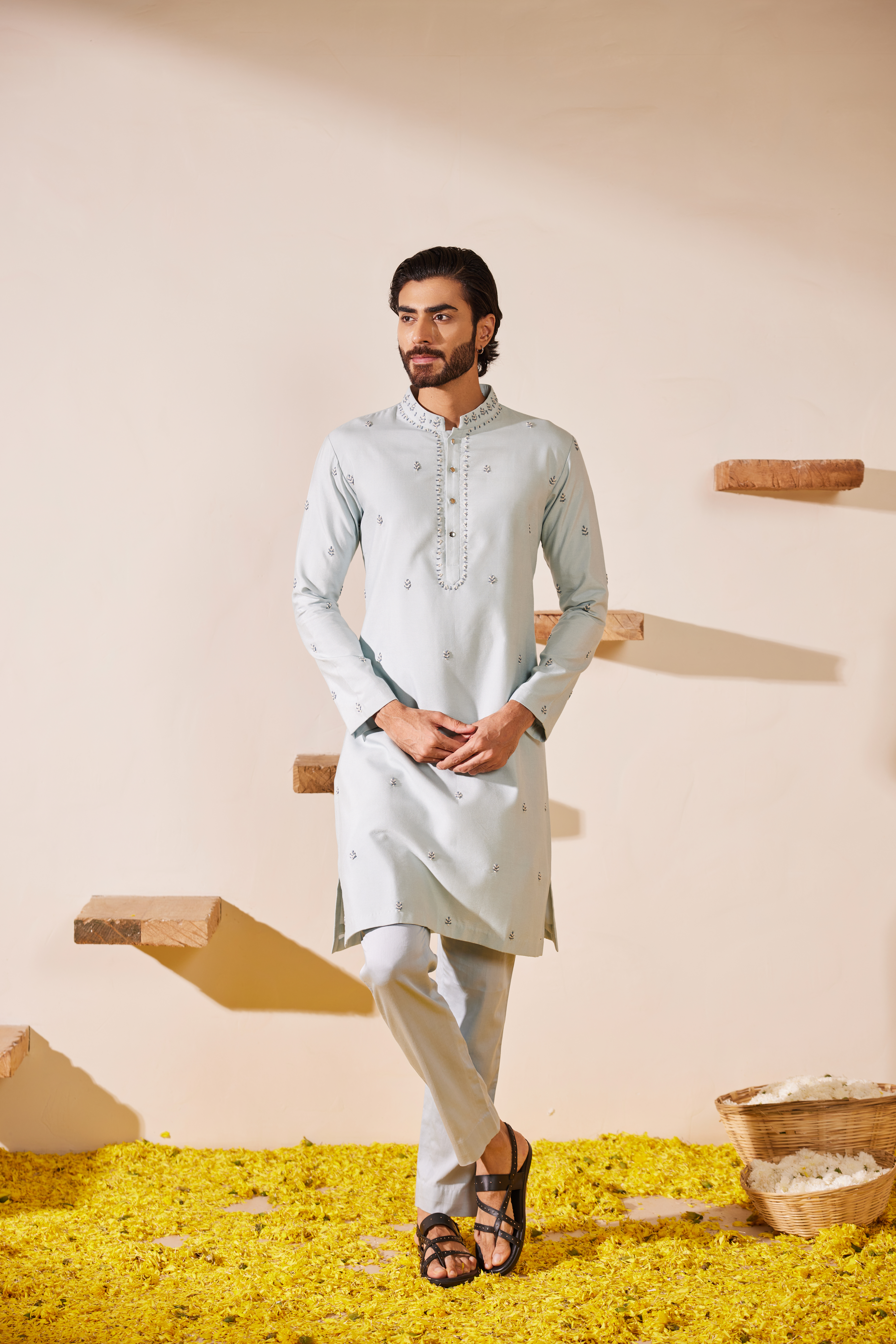 Powder Blue Kurta Set