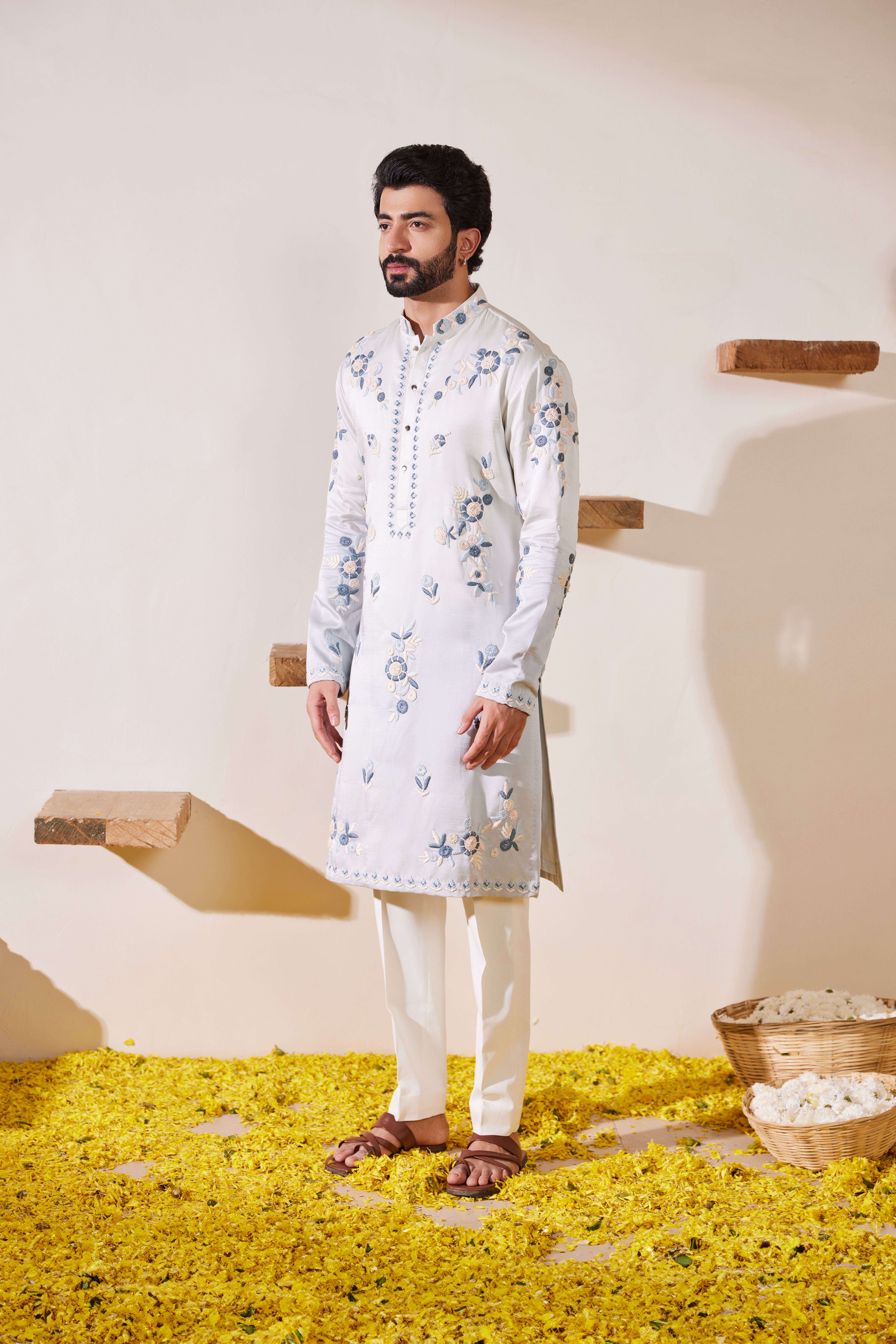 Grey Ombre Kurta Set
