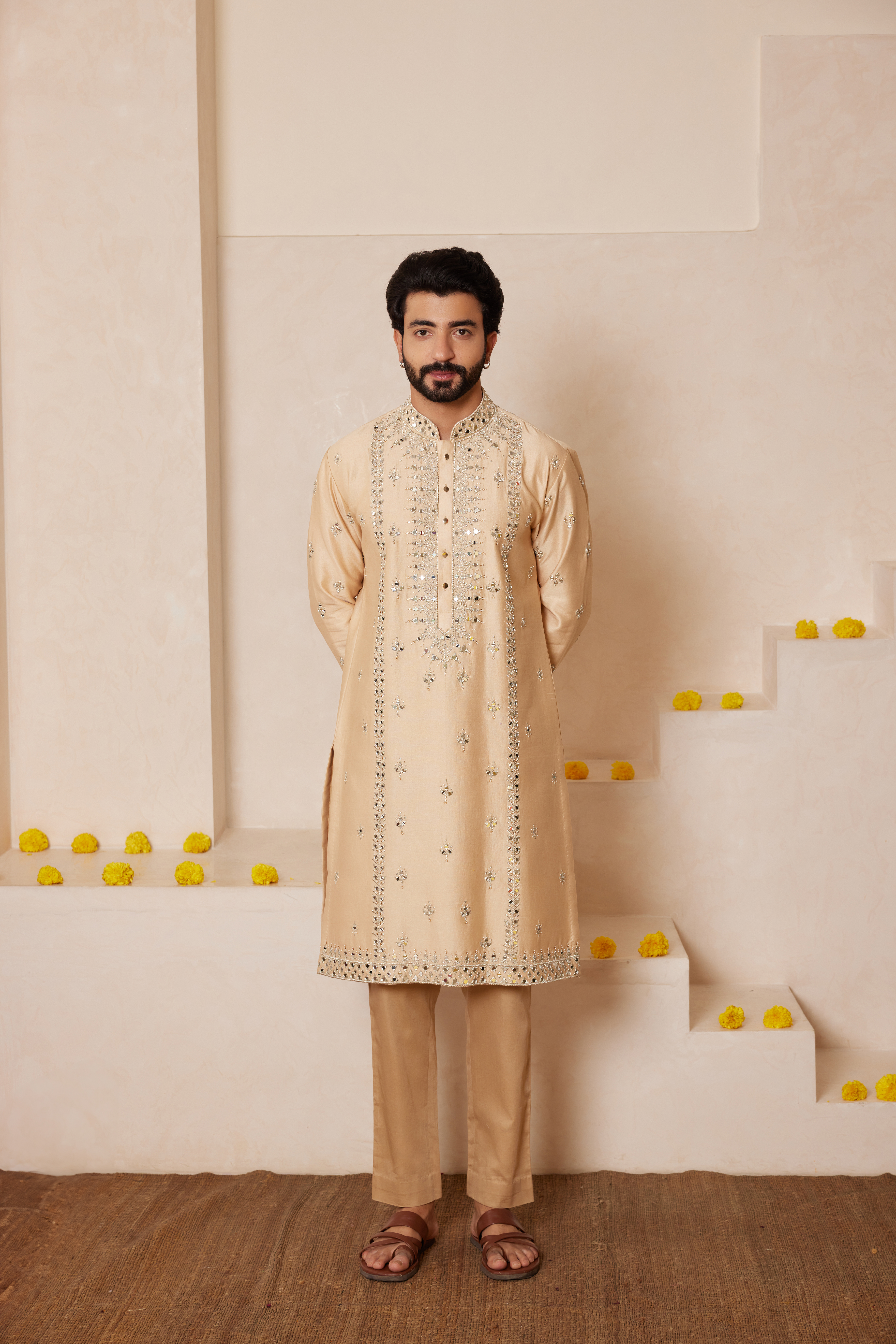Beige Kurta Set