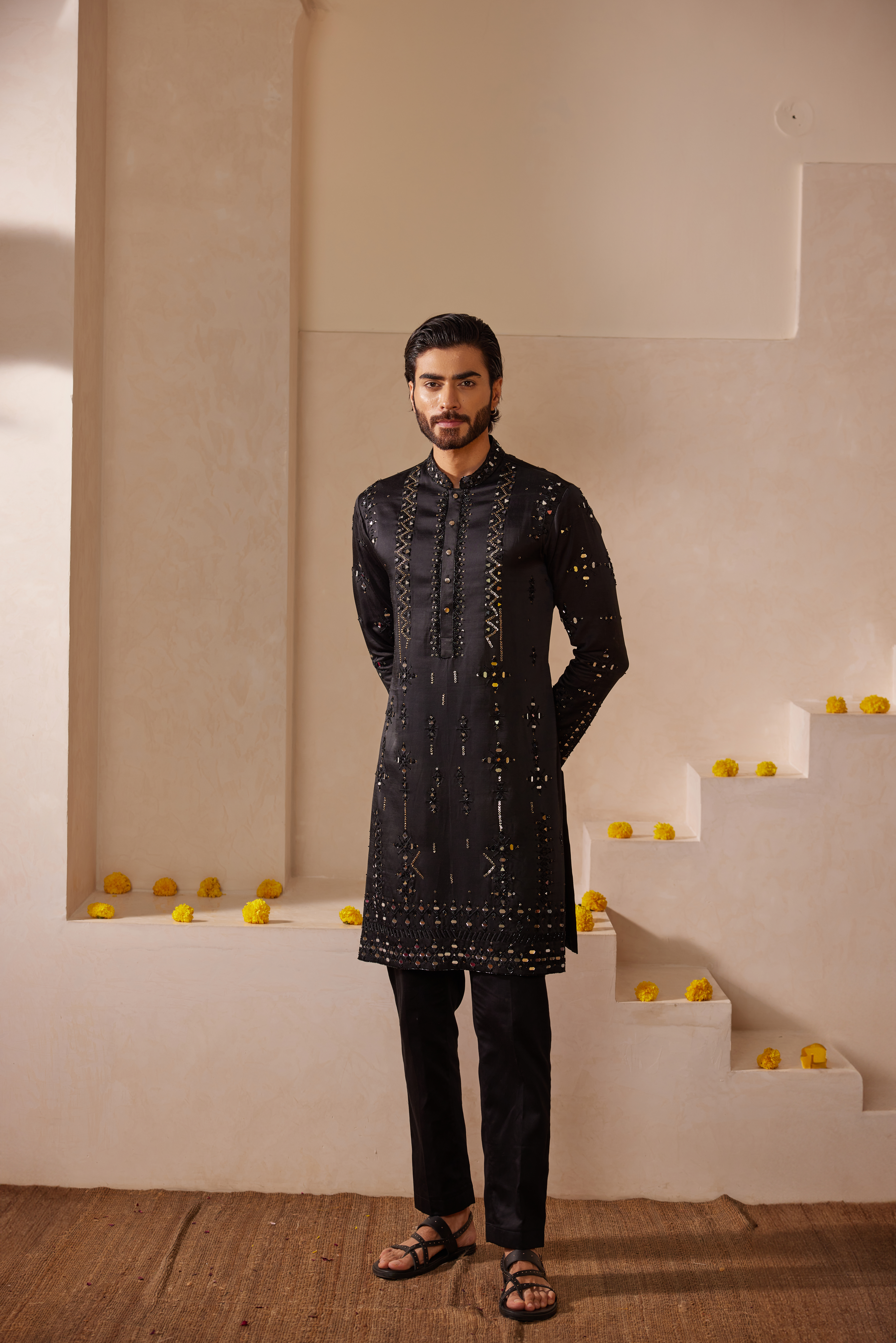 Black Kurta Set