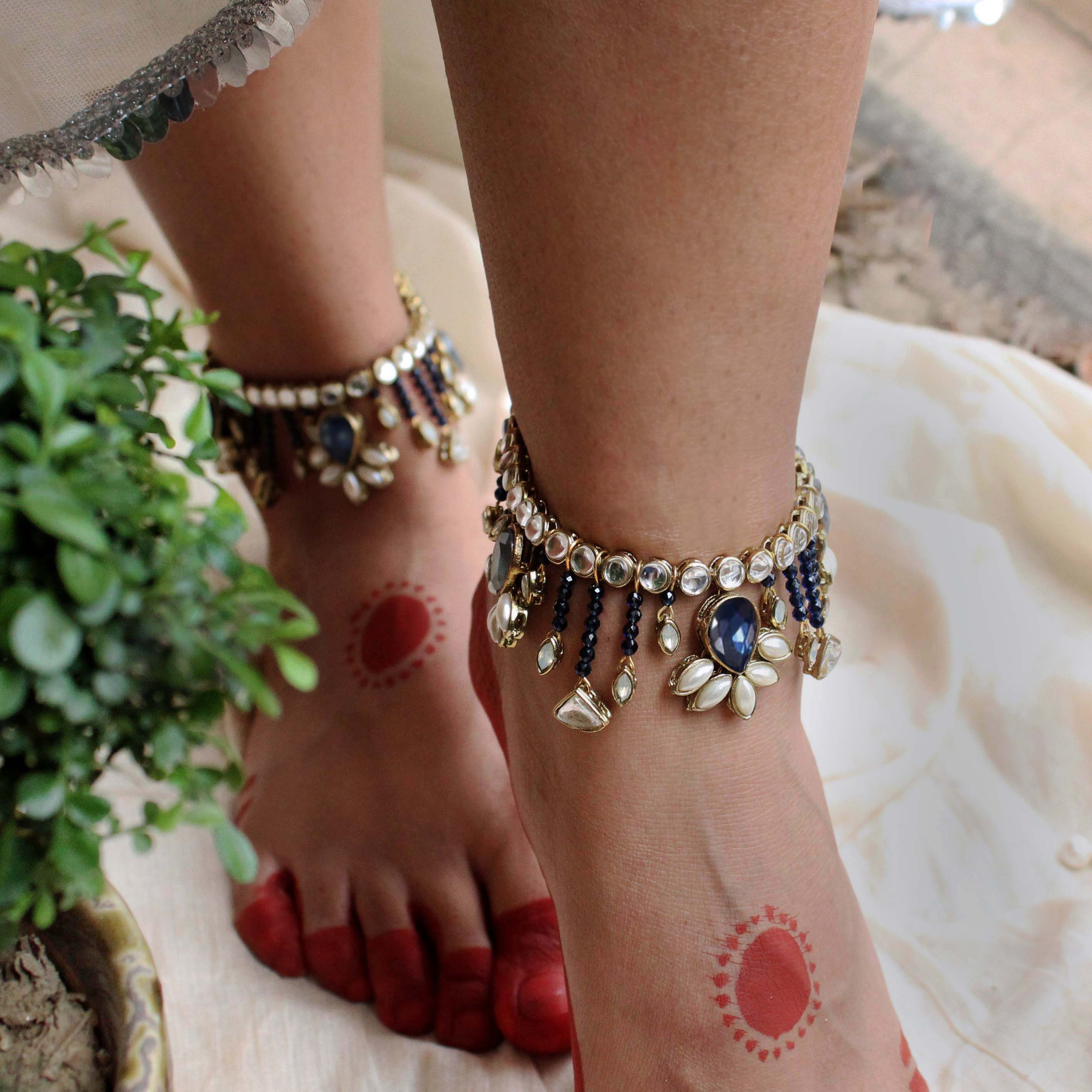 Blue Hues Anklet