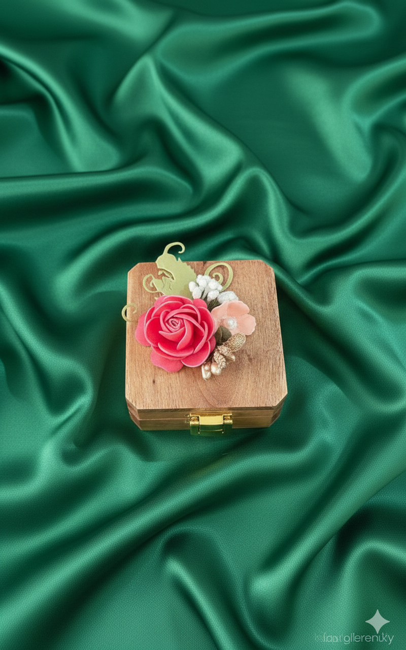 Designer Wooden Coin Box (Pack of 2)