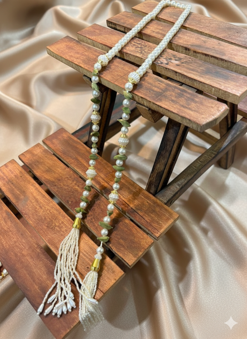 Elaichi Open Pearl Mala(set of 10)