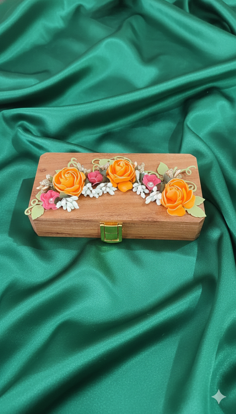 Handcrafted Wooden Cash Box