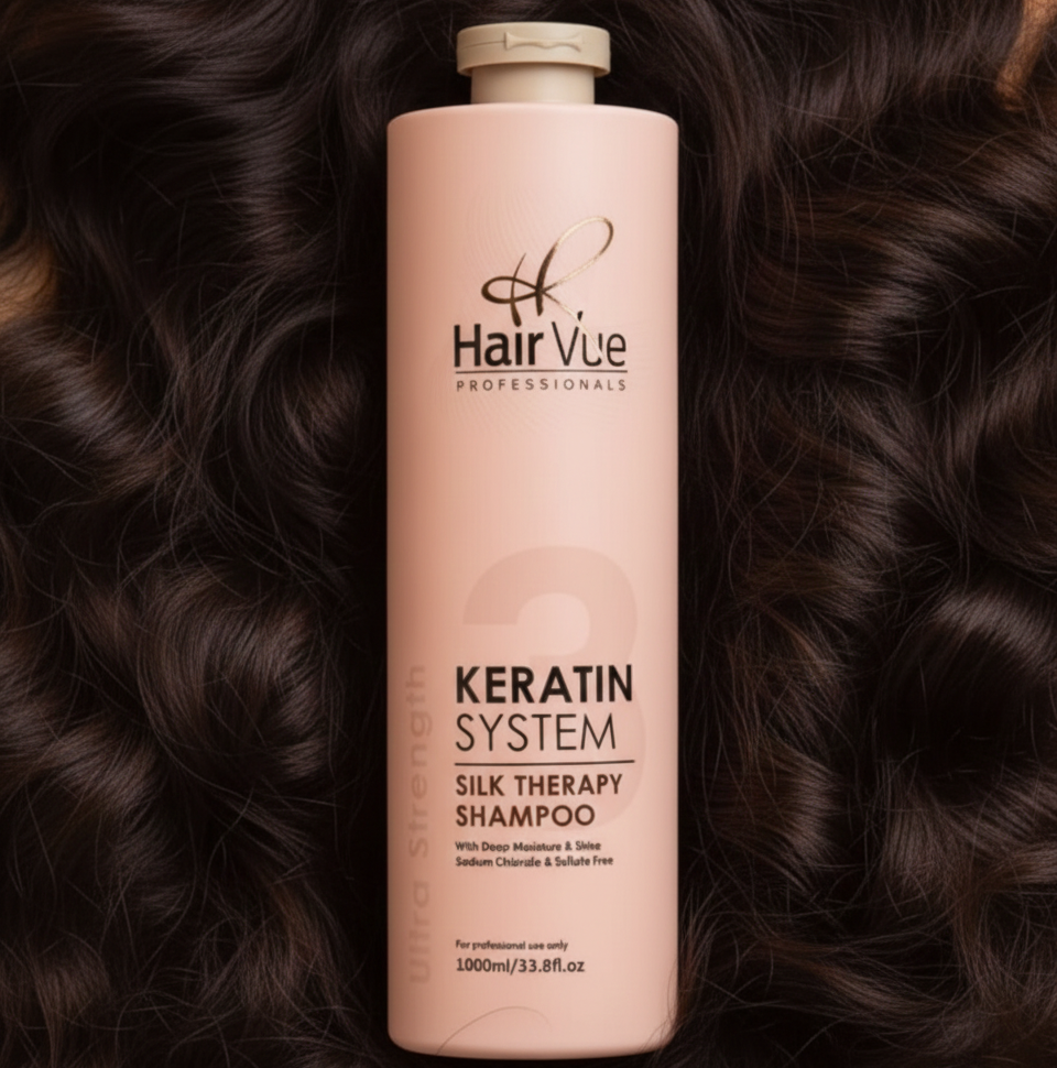 HairVue Keratin Silk Therapy Shampoo (1000ml)