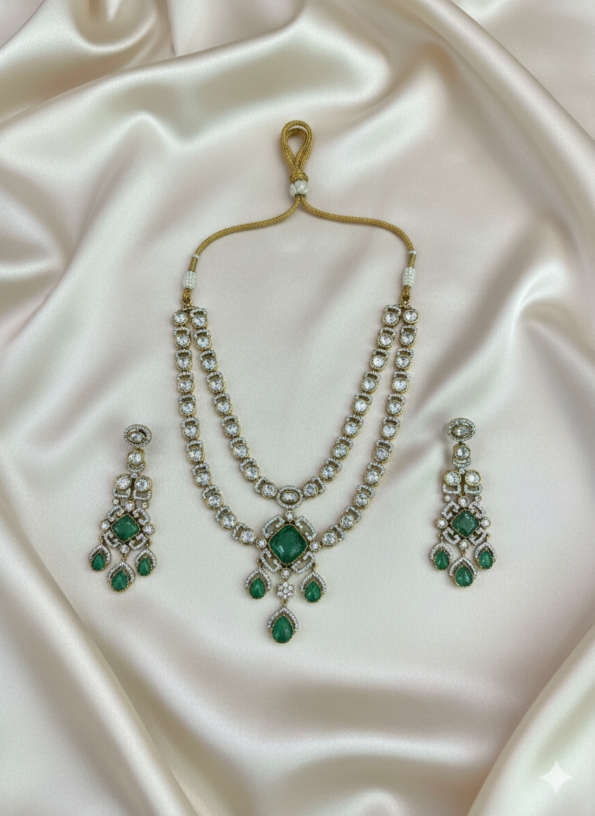Kundan Layered Necklace Set