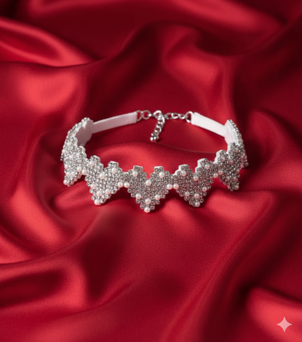 Bold Silver Heart Necklace