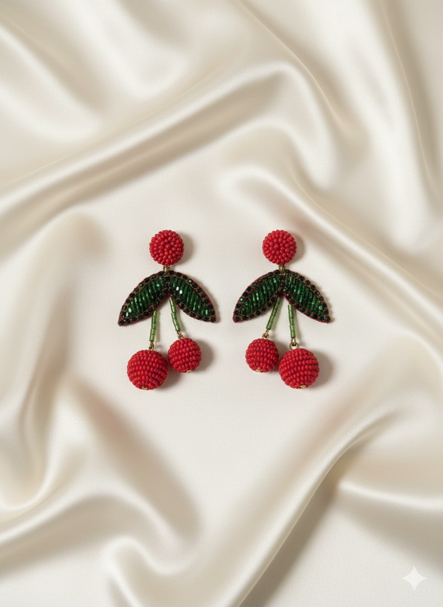 Cherry Blossom Beaded Dangler
