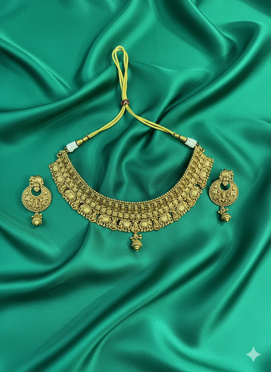 Gold-Toned Temple Jewellery