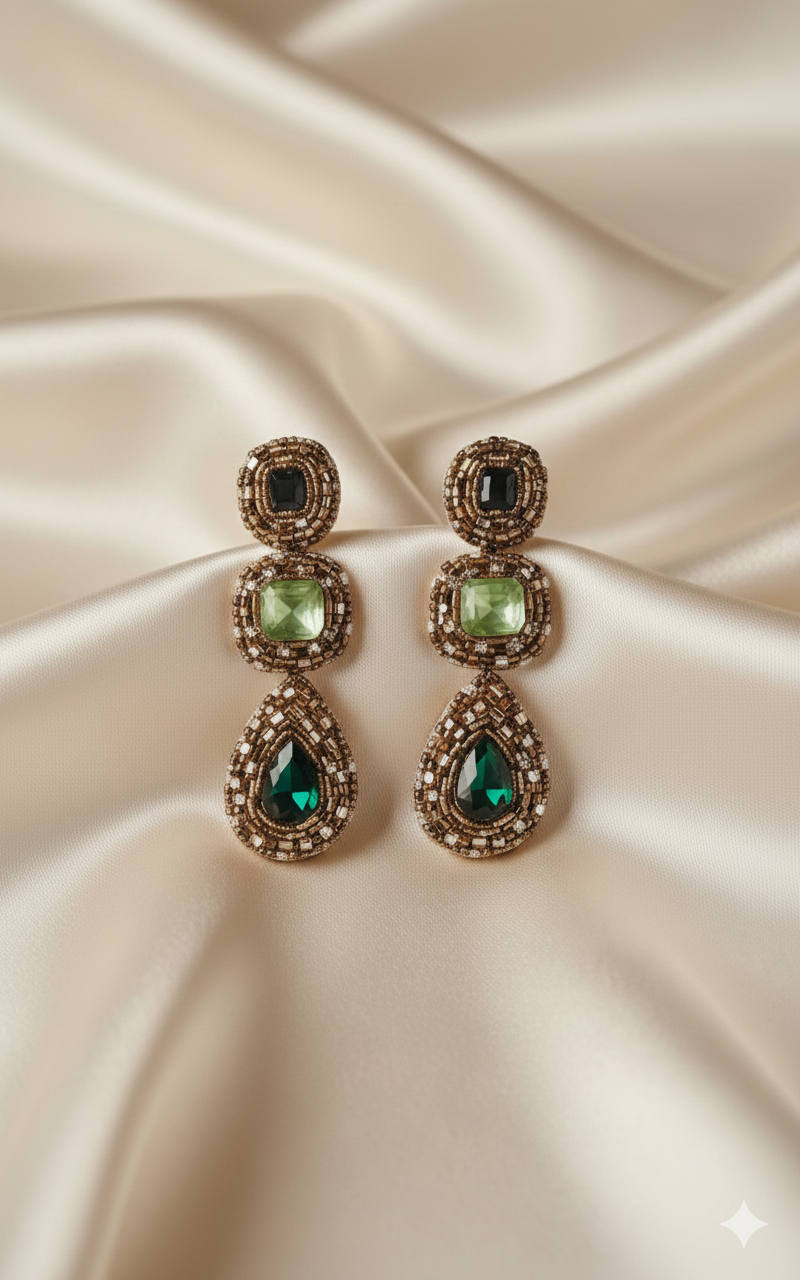 Polki Stone Earrings