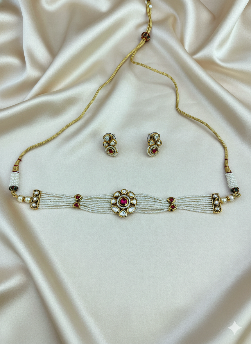 Classic Kundan Choker Set