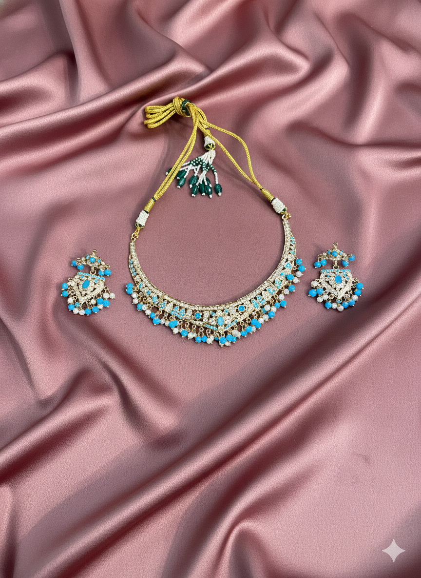 Kundan Choker Necklace Set