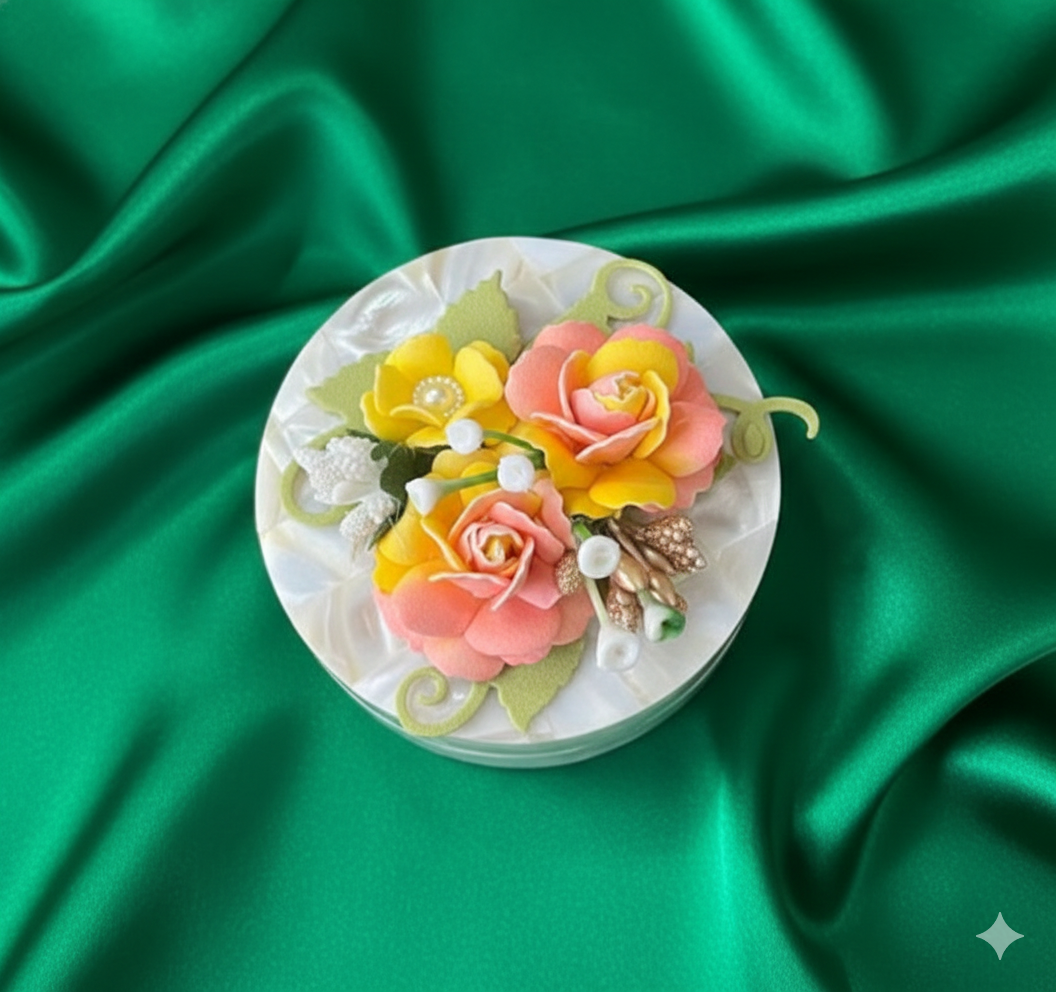 Handcrafted Round Coin Box (Pack of 4)