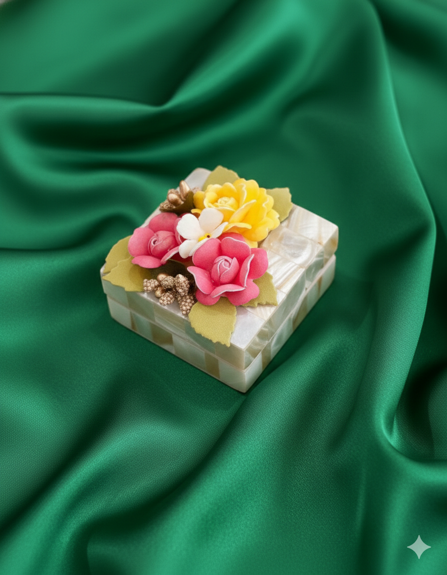 Designer Floral Coin Box