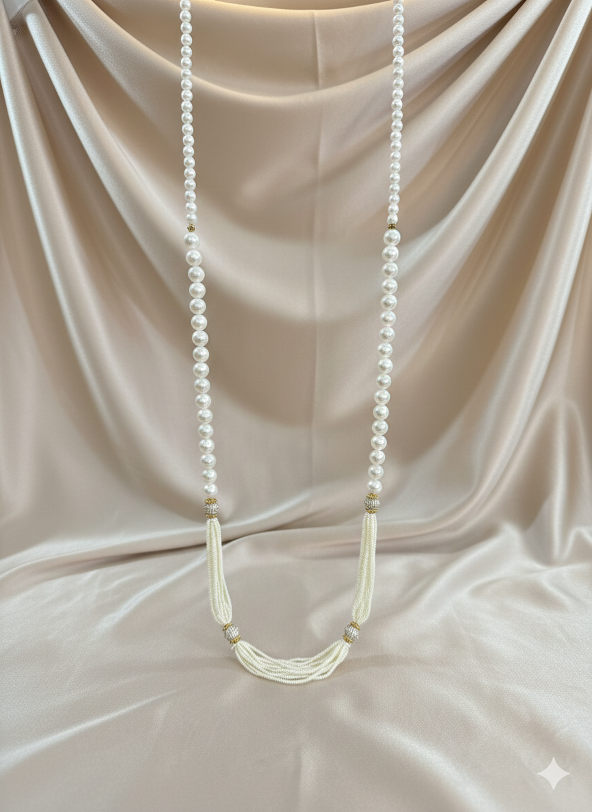 White Pearl Swagat Maala (set of 10)