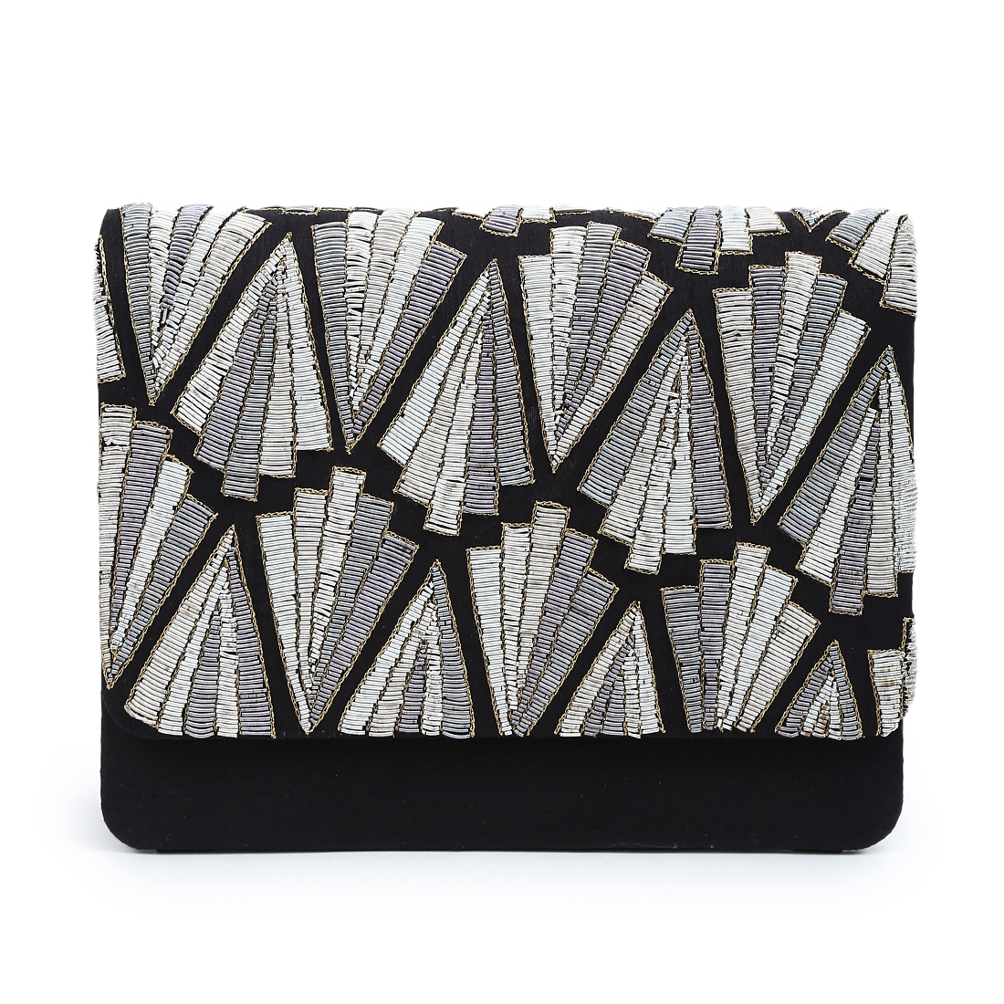 50 Shades Of Silver Clutch