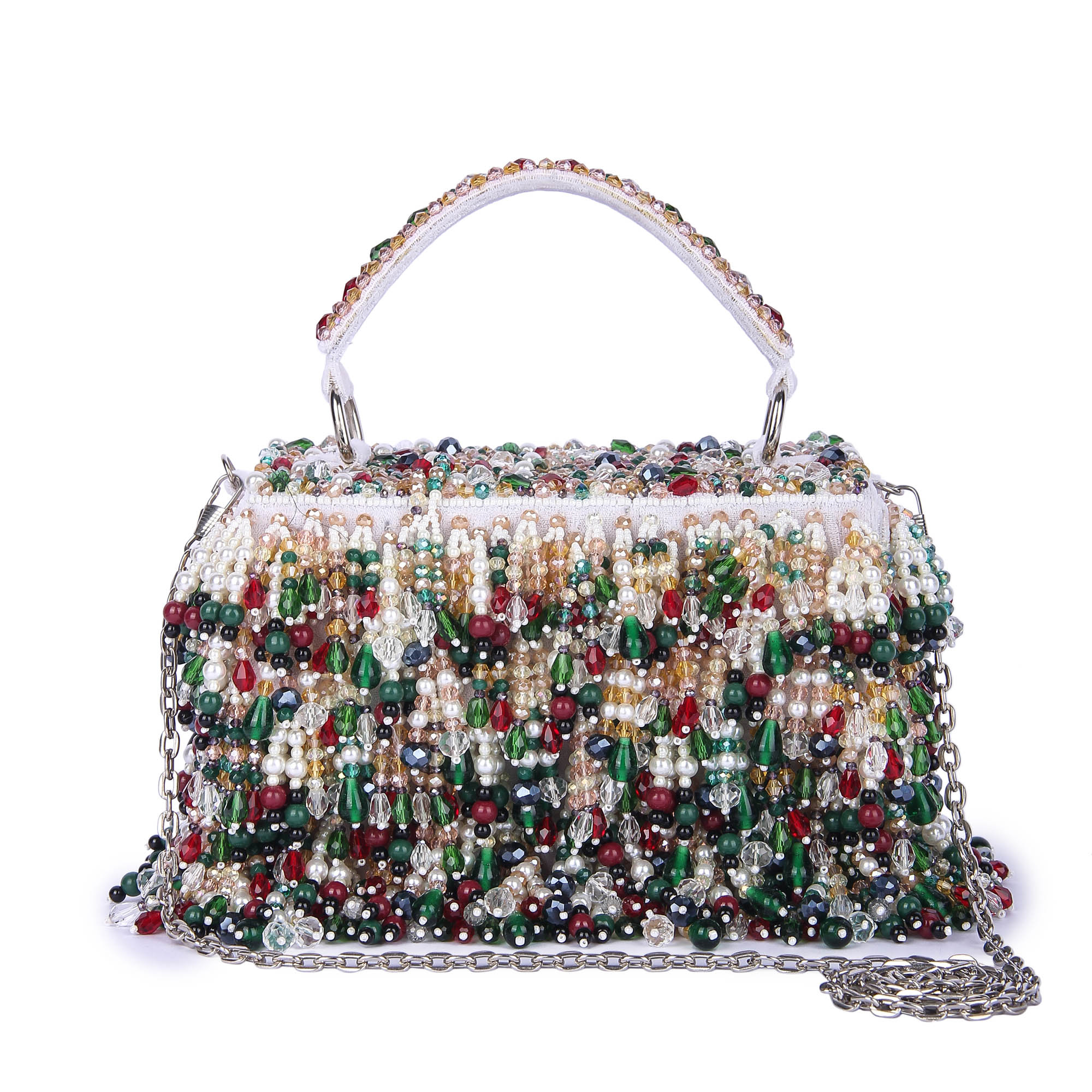 Multicoloured sunehri clutch