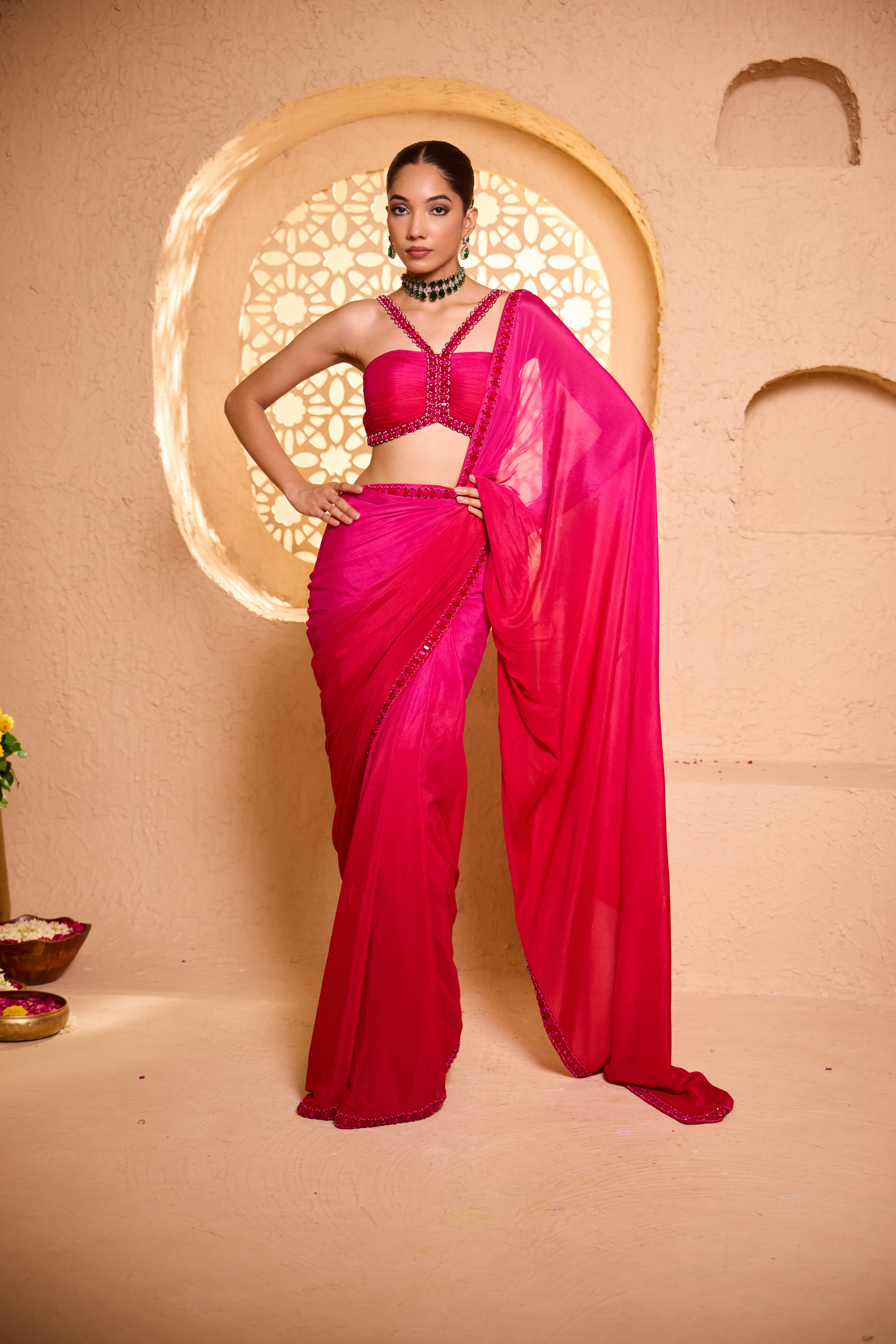 Gulaab baag Saree