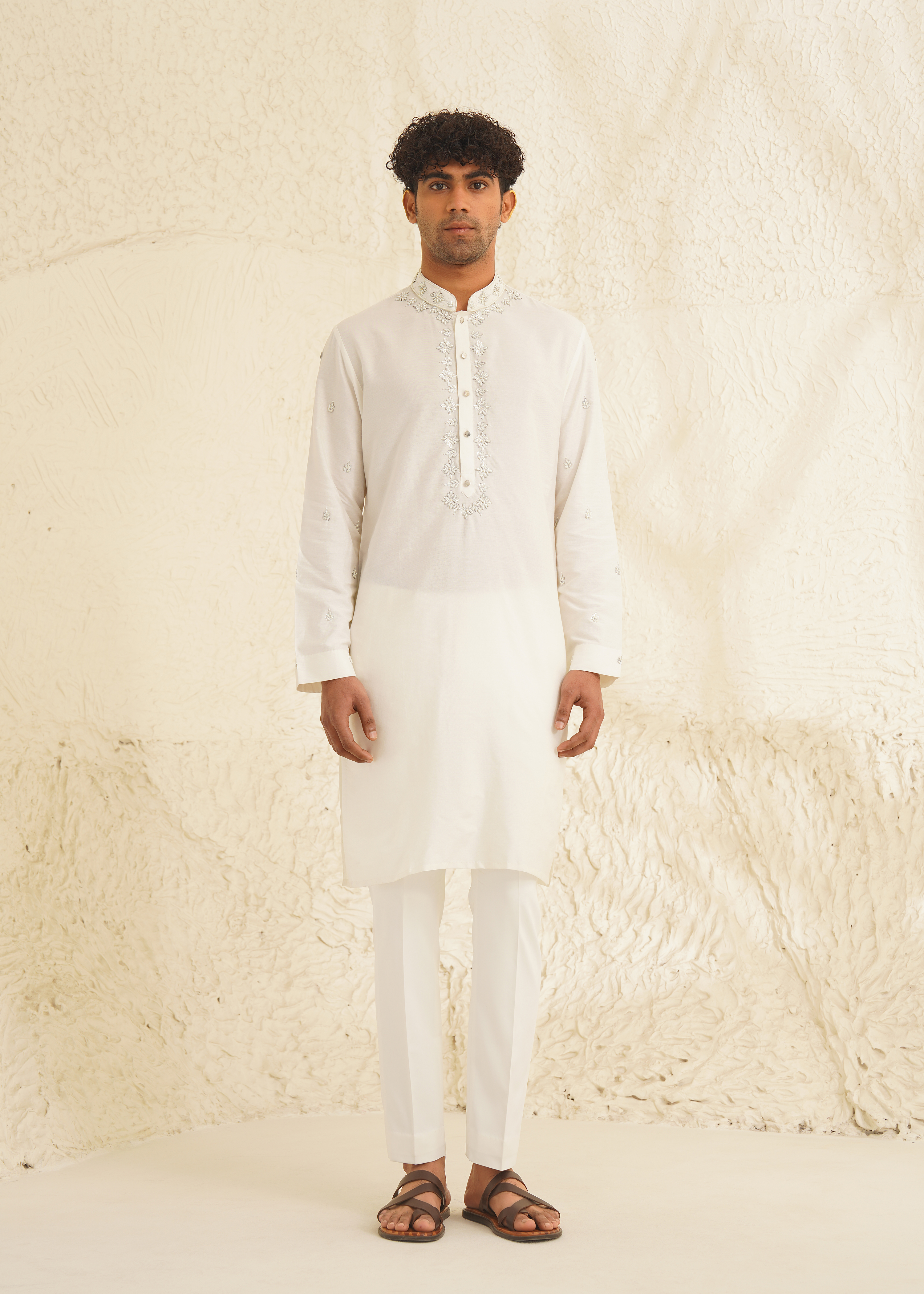 Milky White Kurta Set