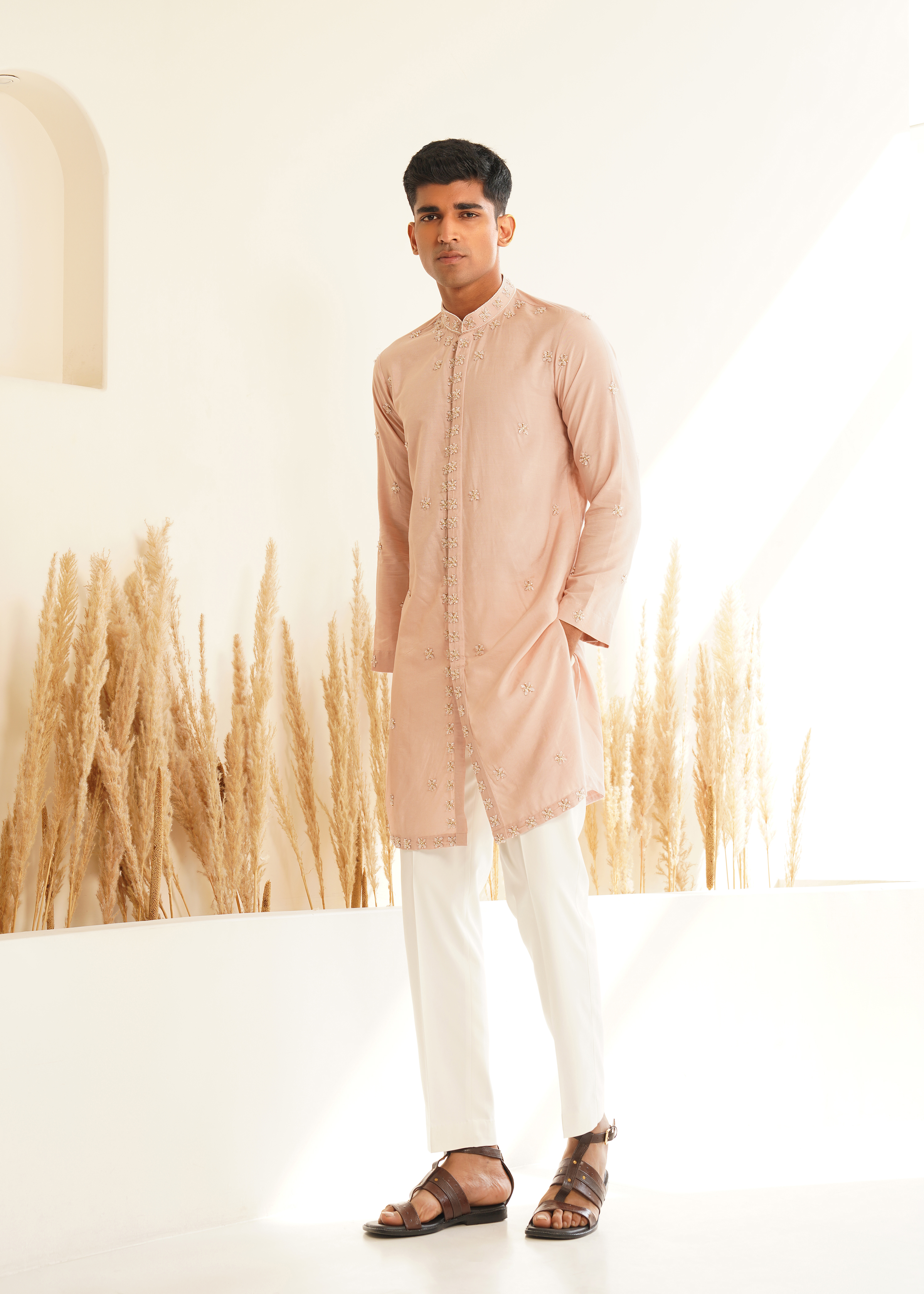 Powder Pink Kurta Set 