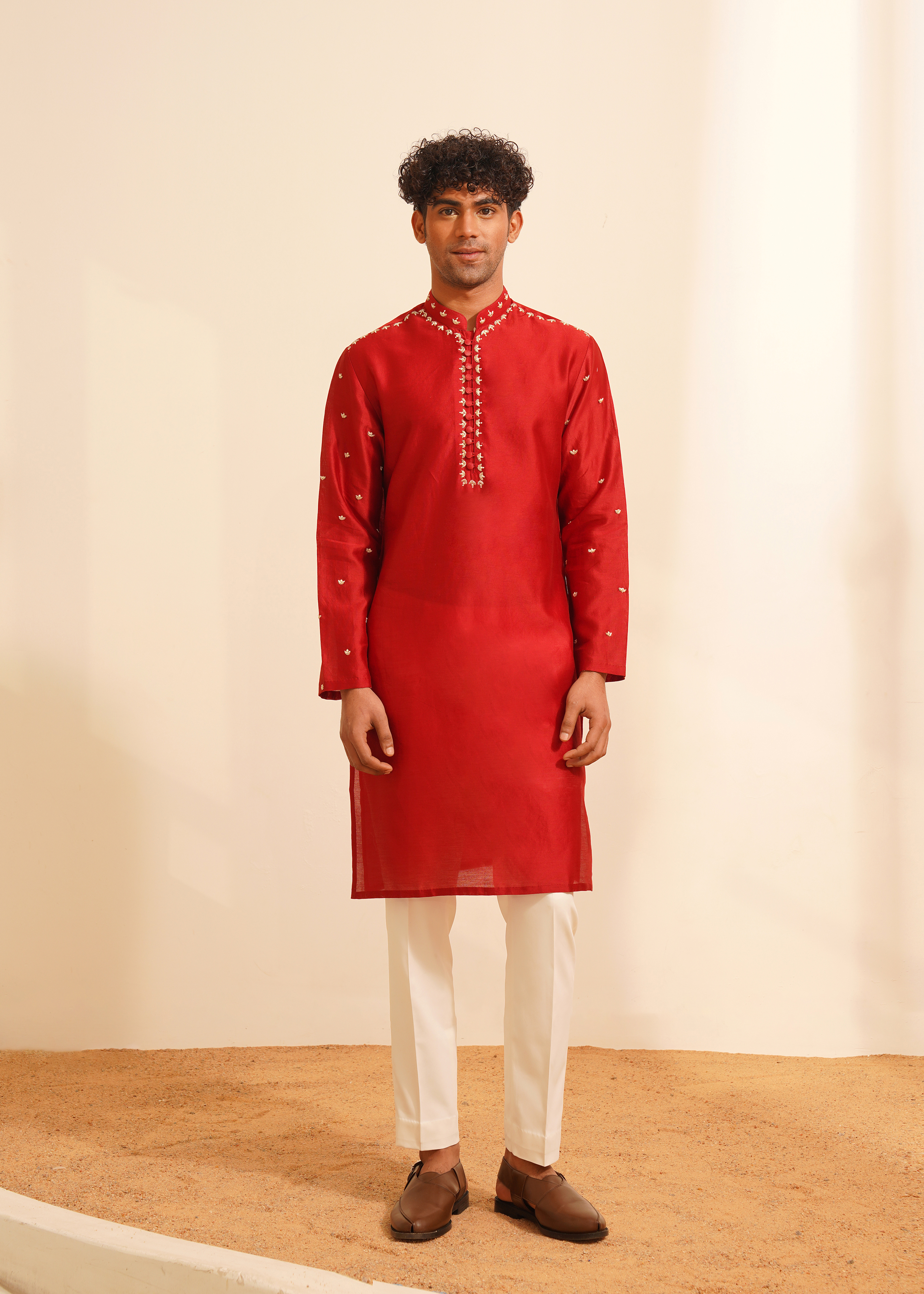 Red Kurta Set