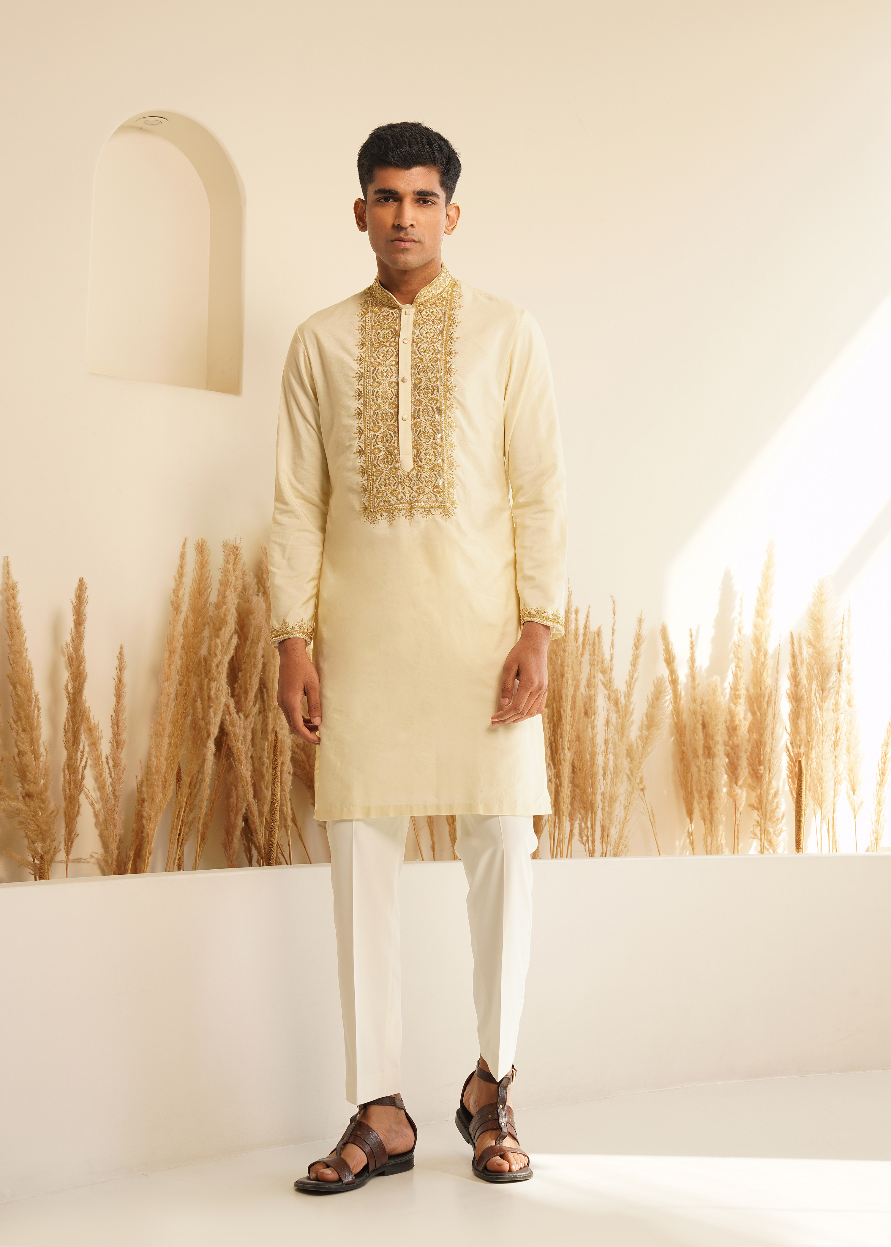 Off White Kurta Set