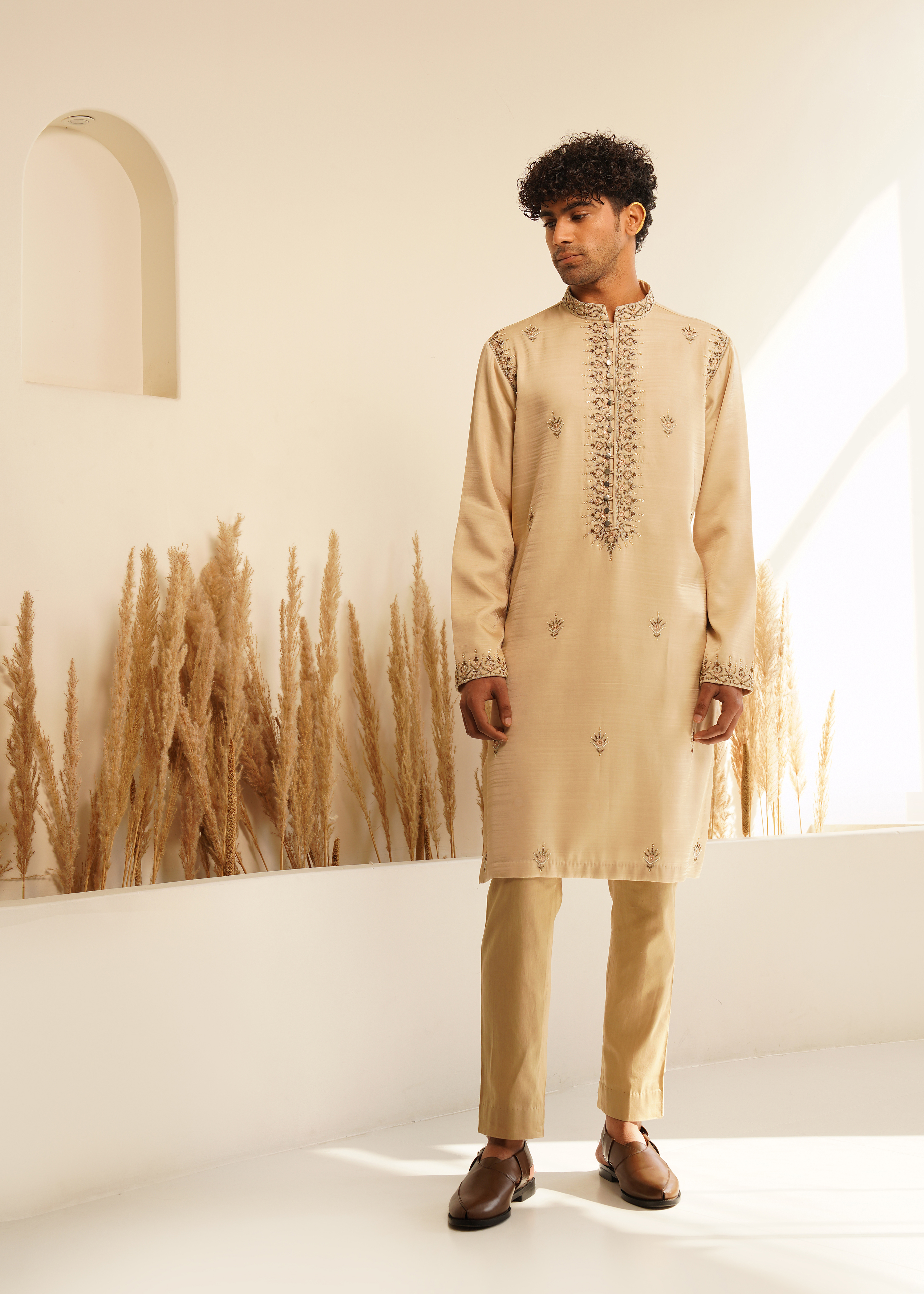 Beige Kurta Set