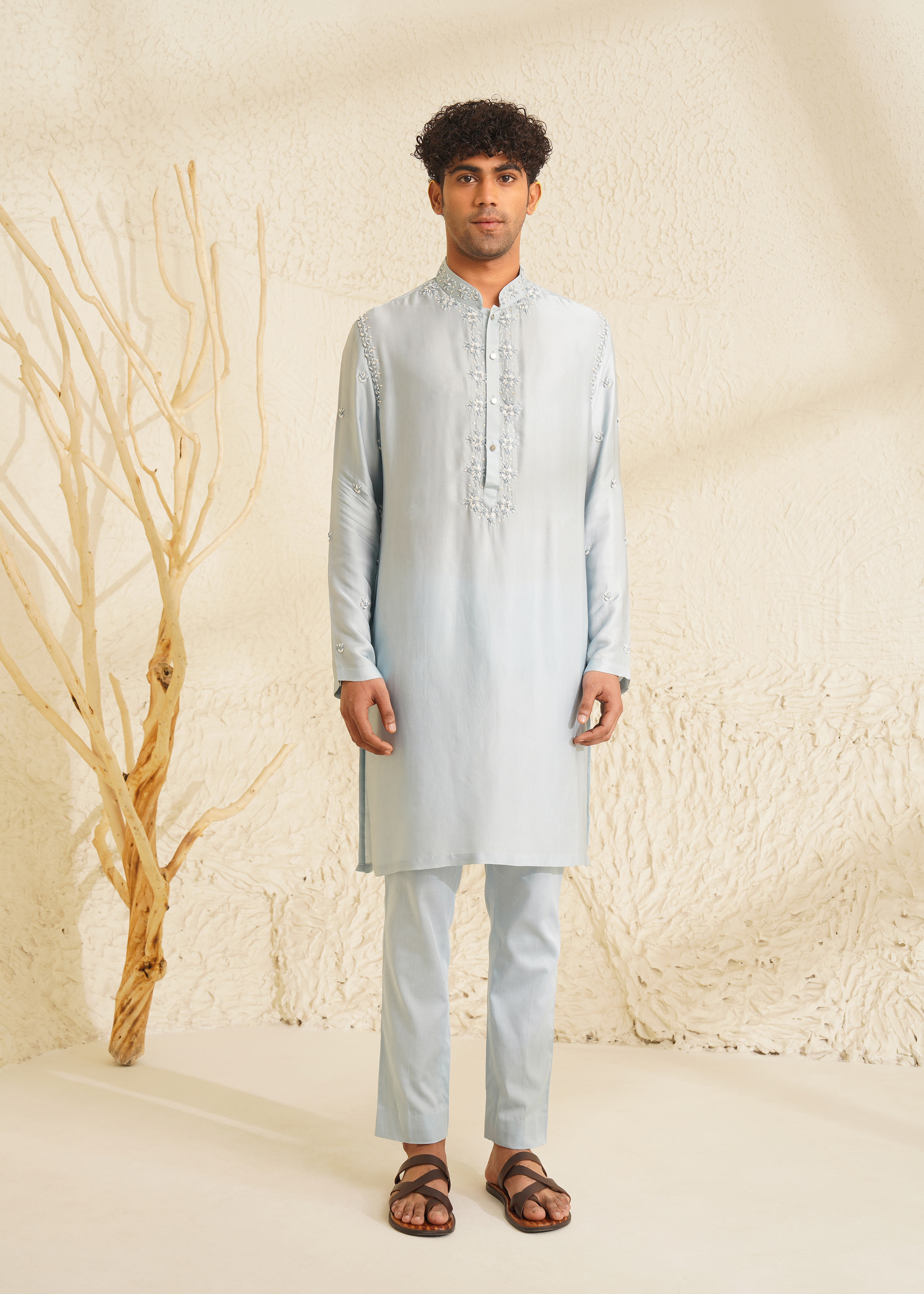 Powder Blue Kurta Set