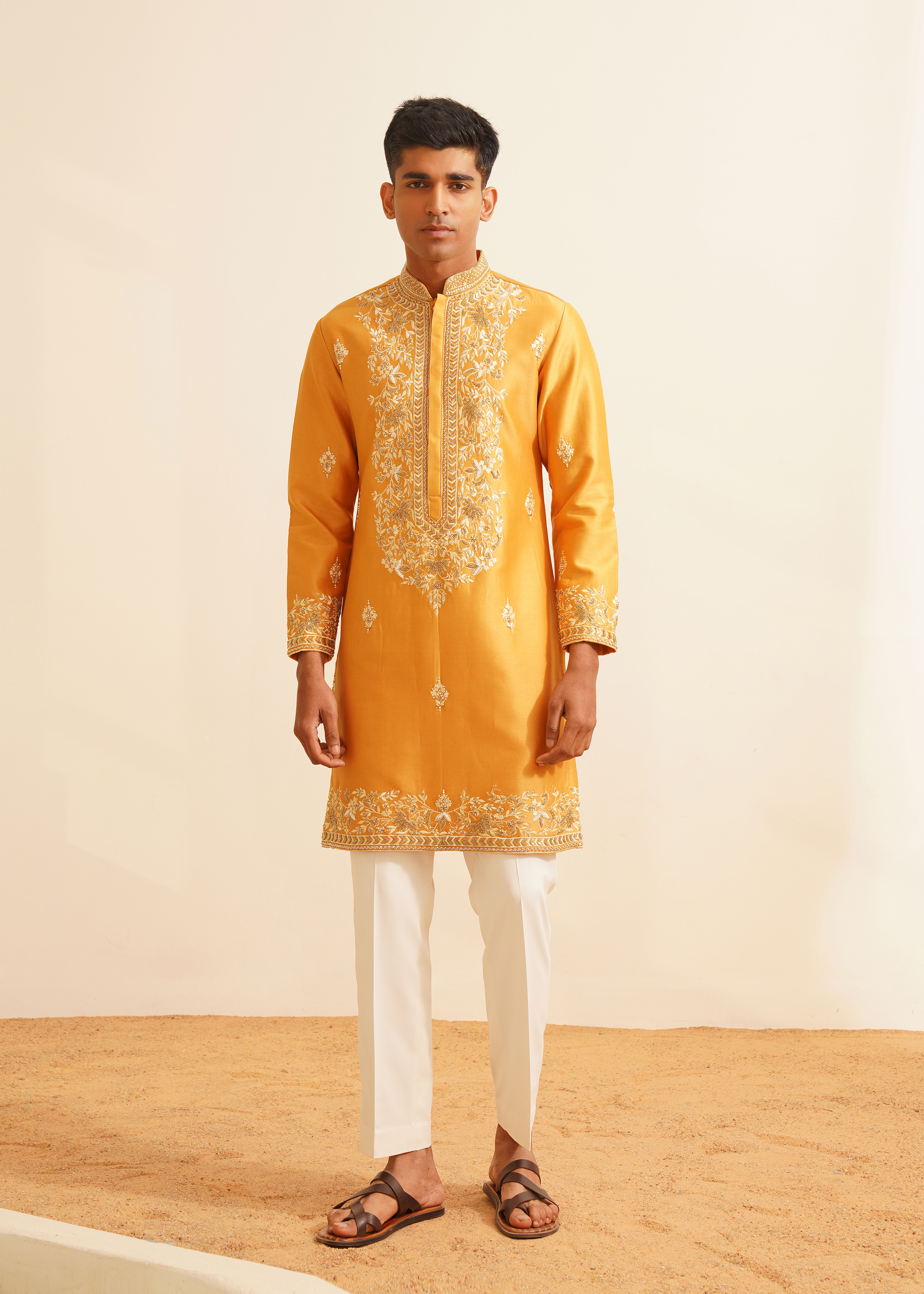 Mustard Yellow Kurta Set