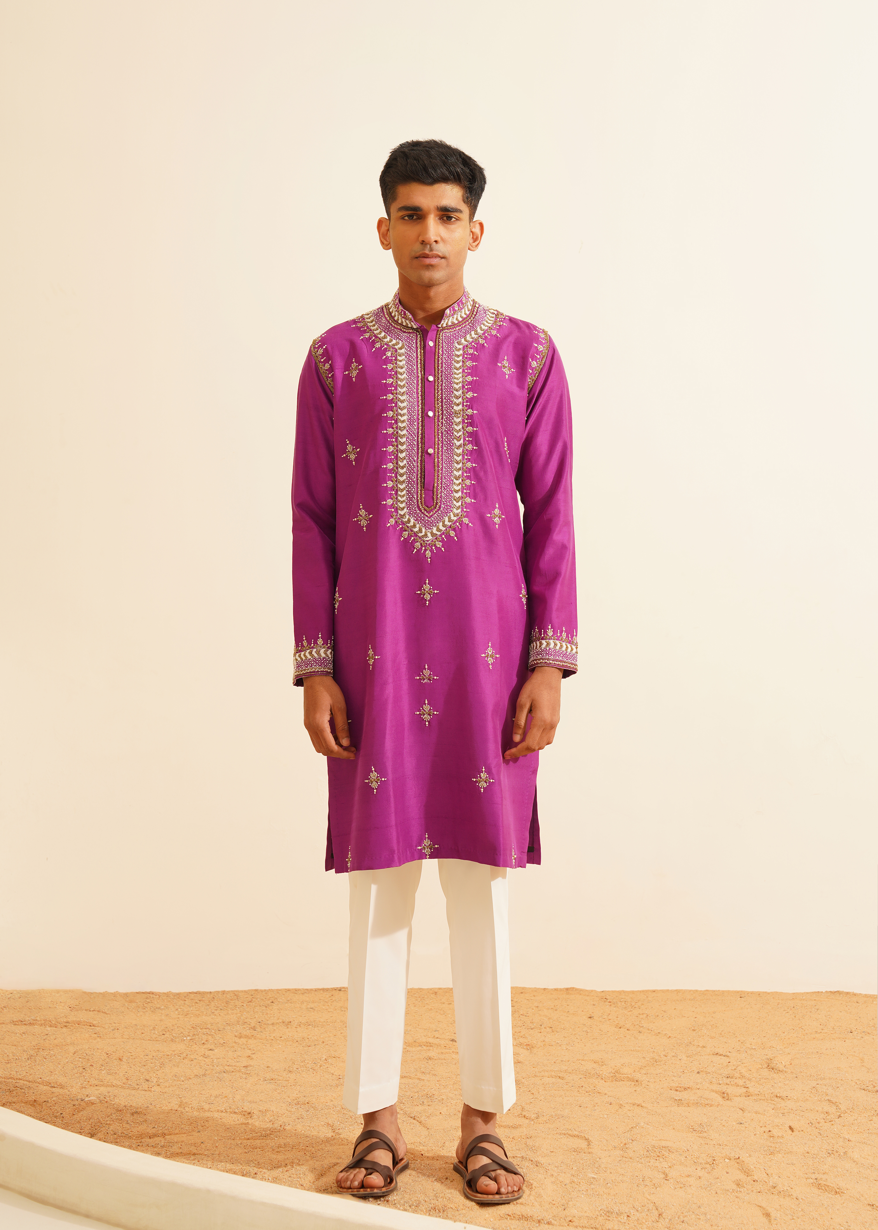 Purple Kurta Set