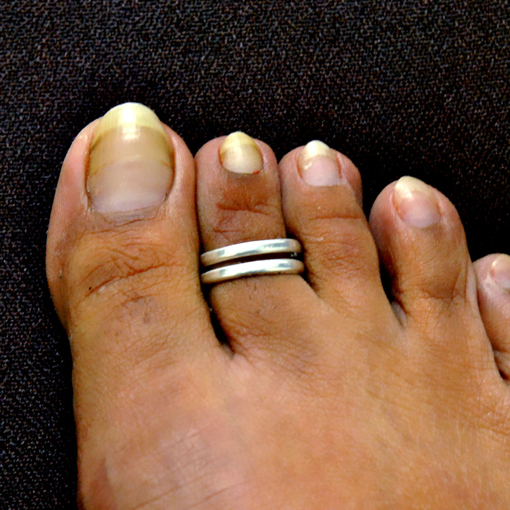 Minimalist Adjustable Silver Toe Ring