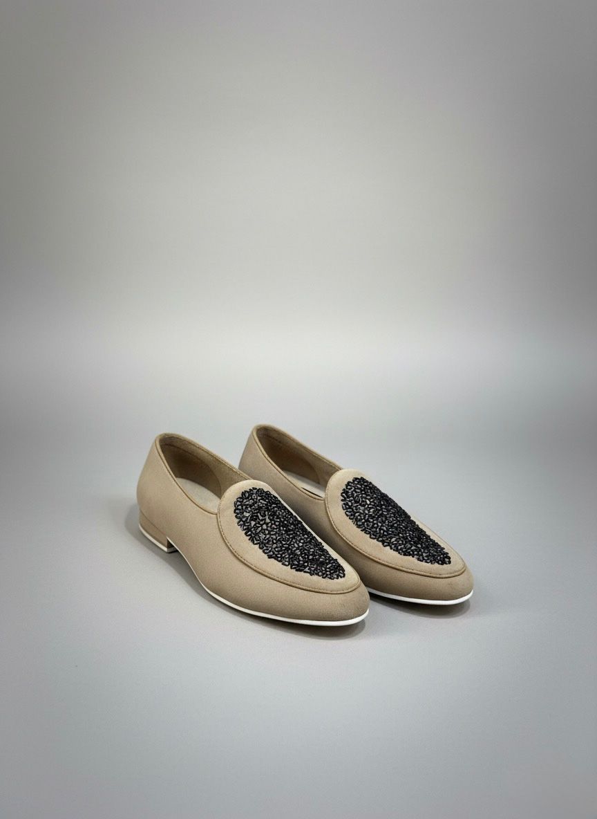 Handembroidered Artisan Luxe Slip-Ons