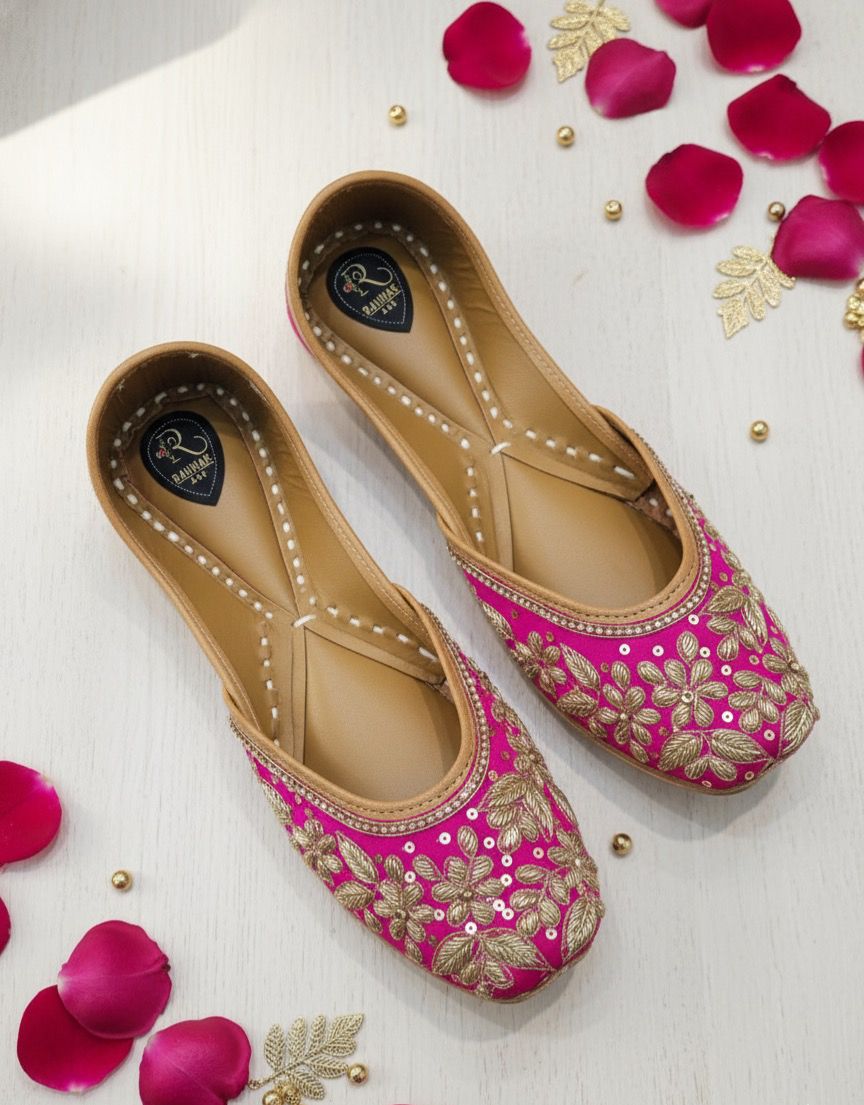 Sitara Hot Pink Jutti