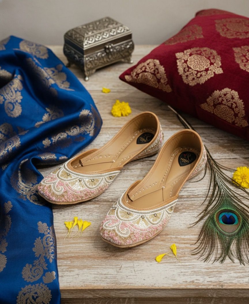Gulbahaar Pearl & Sequin Jutti
